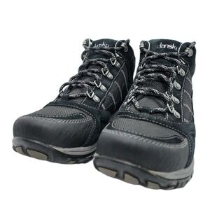 Dansko Paxton Black Suede Waterproof Hiking Boots Women's 40 / 9.5-10 Vibram